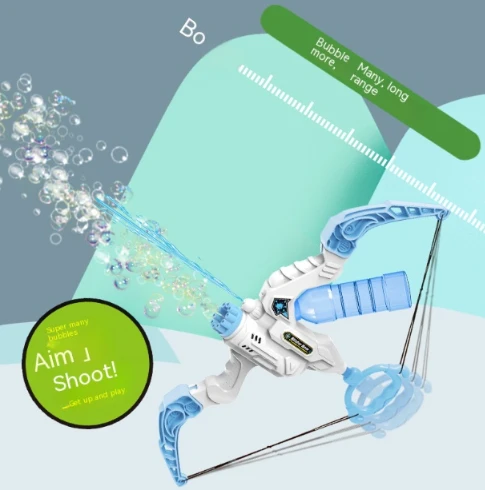 Bubble Bow and Arrow Water Gun Two-in-One Electric Light Bubble Machine, Douyin