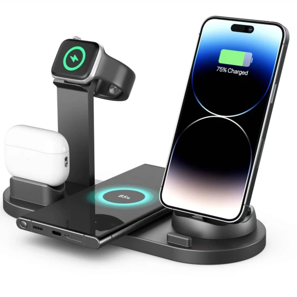 Four-in-one Mobile Phone Wireless Charging Base