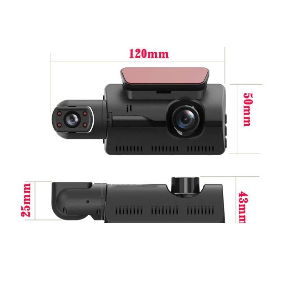 HD Dual-Lens Car Recorder — Dash Cam