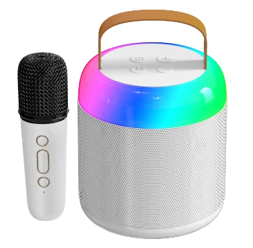 Home Theater Speaker with RGB Light and Wireless Microphone — Karaoke Machine, VIMAI