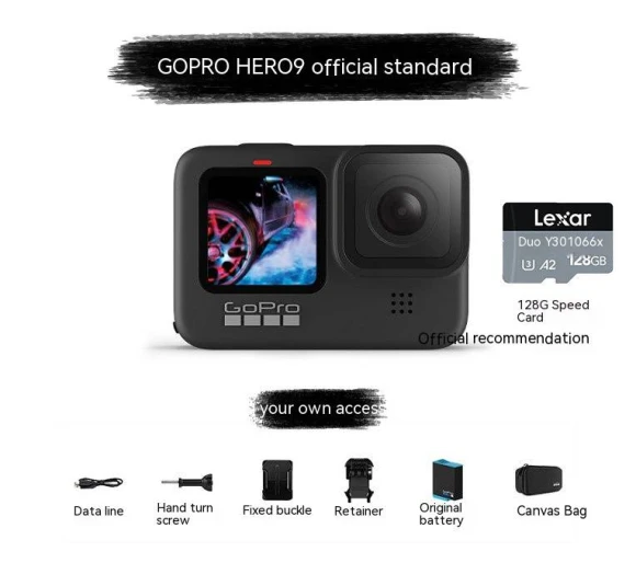 Waterproof Anti-Shake 5K Ultra HD Sports Camera, GoPro