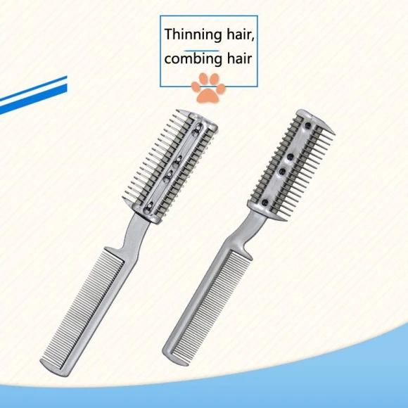 2-in-1 Pet Cleaning Dead Hair Clipper and Smooth Hair Combing Tool