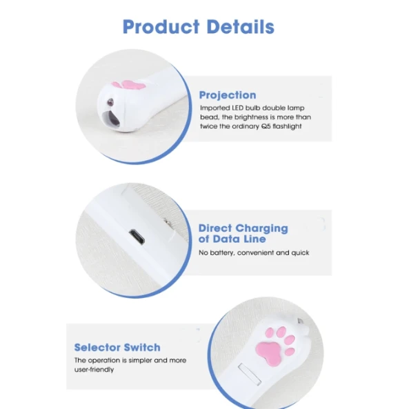 Rechargeable Projector Cat Toy Laser — Automatic Cat Toy