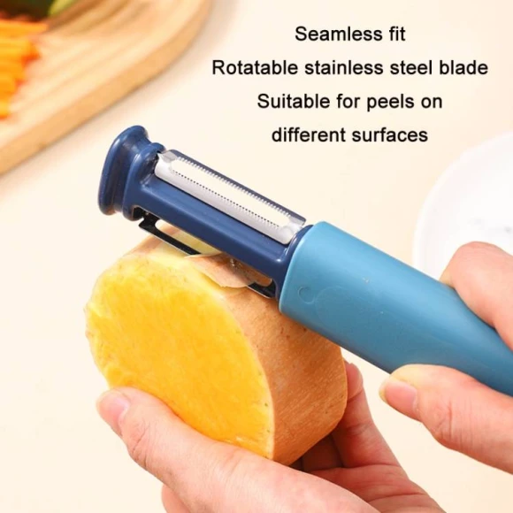 2 in 1 Stainless Steel Peeler with Tungsten Steel Sharpener