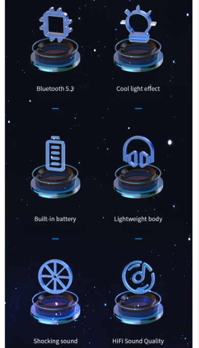 Bluetooth 5.3 Headphone with HiFi Stereo Bass, AWEI