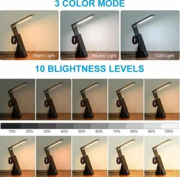 LED Desk Light 3 in 1 Table Lamp with Wireless Charger — Desk Lamp