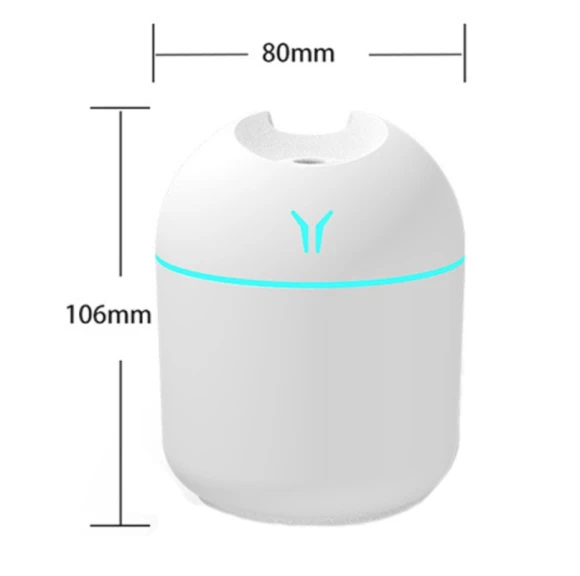 Mini Desktop Colorful Night Light Car Humidifier — Essential Oil Diffuser