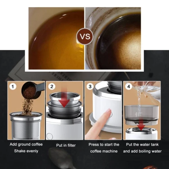 Mini Portable Drip Coffee Machine — Coffee Maker