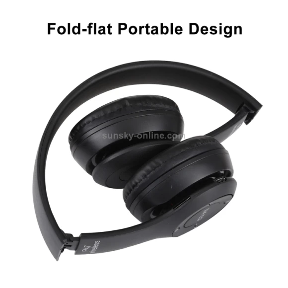 Foldable Wireless Bluetooth Headphone with 3.5mm Audio Jack — Wireless Earbuds