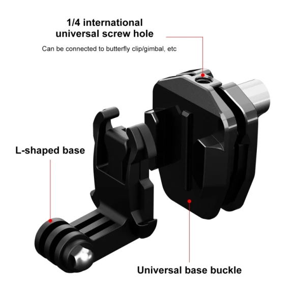 Motorcycle Windshield Action Camera Mount Clip, PULUZ