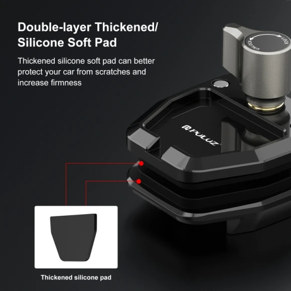 Motorcycle Windshield Action Camera Mount Clip, PULUZ