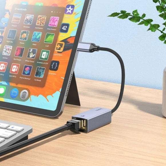 USB-C to RJ45 Ethernet Adapter, hoco