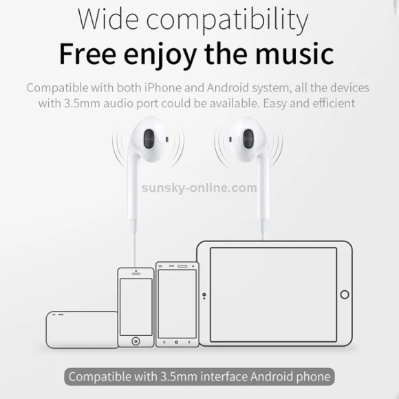 Wire Control In-Ear Earphone — Wireless Earbuds, JOYROOM