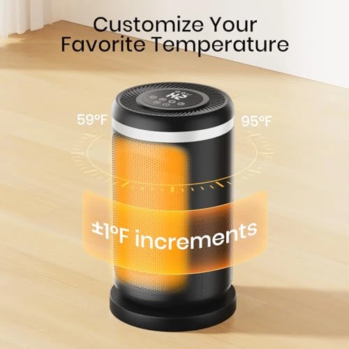 Portable Space Heater with Digital Display, OGACFO