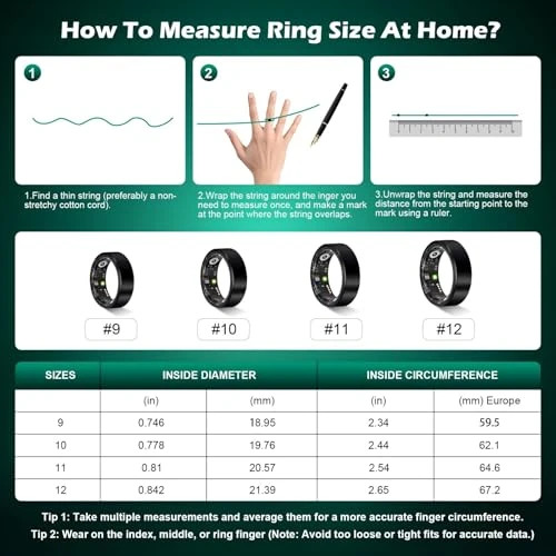 Fitness Tracker Ring — Smart Ring, YULUCKGO