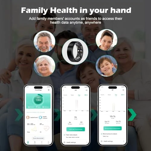 Fitness Tracker Ring — Smart Ring, YULUCKGO