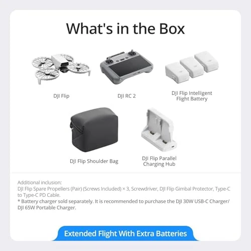 Drone with 4K UHD Camera, Palm Takeoff, Auto Return, Intelligent Flight, 3 Batteries — Drone, DJI