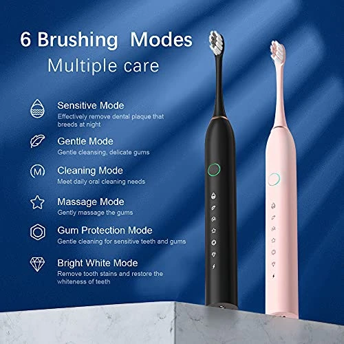 Rechargeable Electric Toothbrushes Set — Electric Toothbrush, HUBAKO