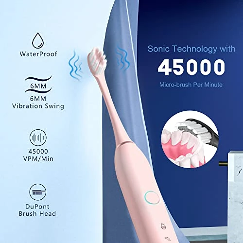 Rechargeable Electric Toothbrushes Set — Electric Toothbrush, HUBAKO