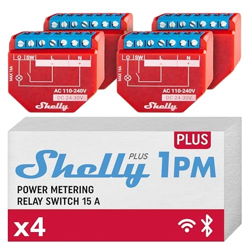 WiFi Smart Relay Switch with Power Metering — Smart Switch, Shelly