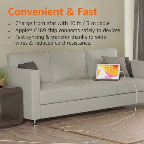USB-A to Lightning Charger Cable, Amazon Basics