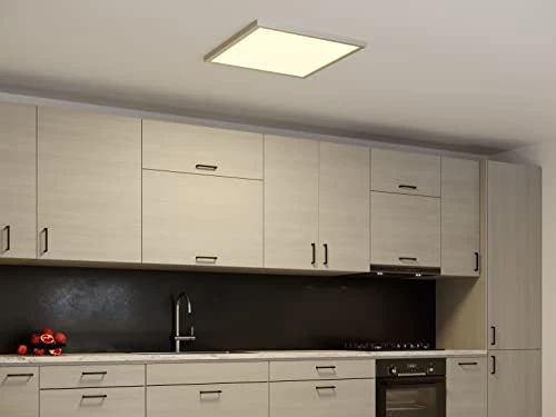 Smart Direct Wire LED Flat Panel Ceiling Light Fixture, Good Earth Lighting