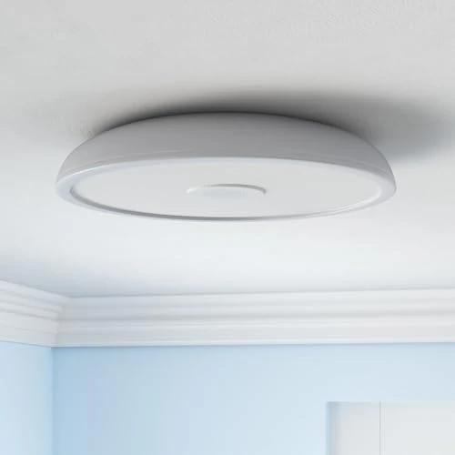 Smart Waterproof LED Flush Mount Ceiling Light Fixture with Bluetooth Speaker — Desk Lamp, ASALL