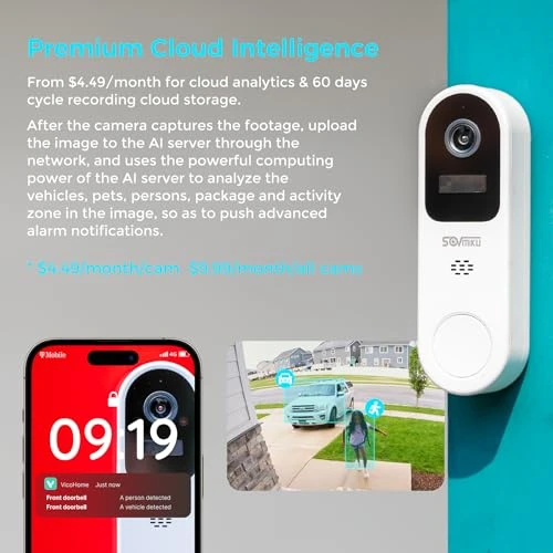 2K Smart Video Doorbell with Chime — Video Doorbell, Vicohome