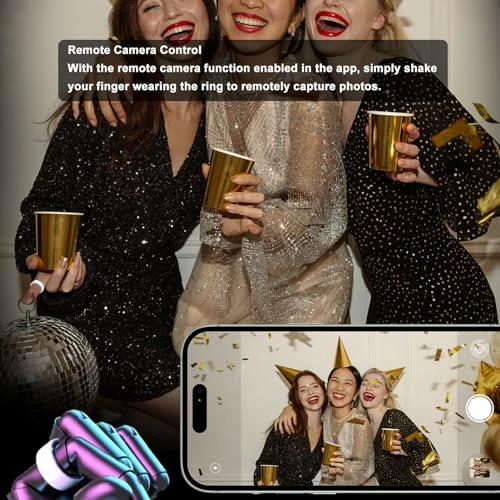 Ceramic Smart Ring Health Sleep Monitoring Step Counter Remote Camera — Smart Ring, ciciglow