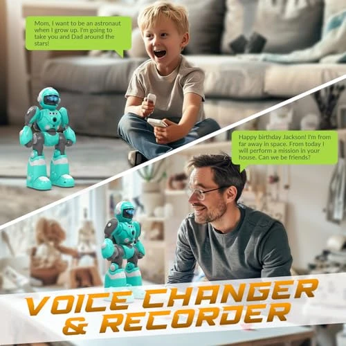 Programmable Remote Control Robot with Magic Record Voice Function, STEMTRON