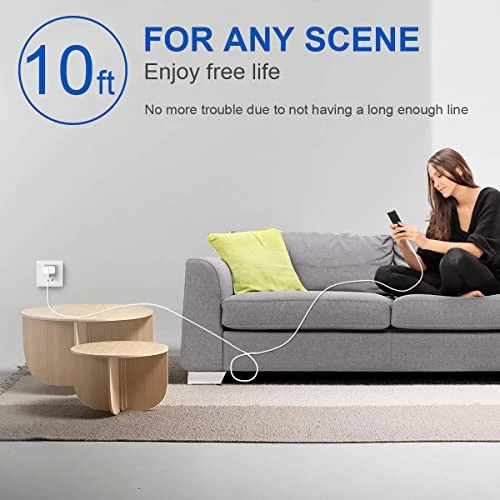 10 Foot Fast Charger Set with Cables, Coreykin