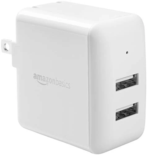 Two Port USB-A Wall Charger — Power Bank, Amazon Basics