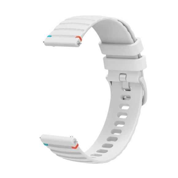 Wavy Dotted Stitched Silicone Watch Band, Garmin