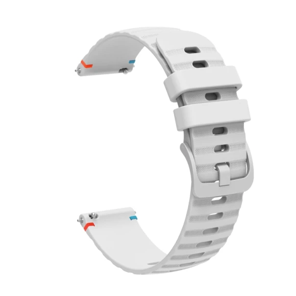 Wavy Dotted Stitched Silicone Watch Band, Garmin