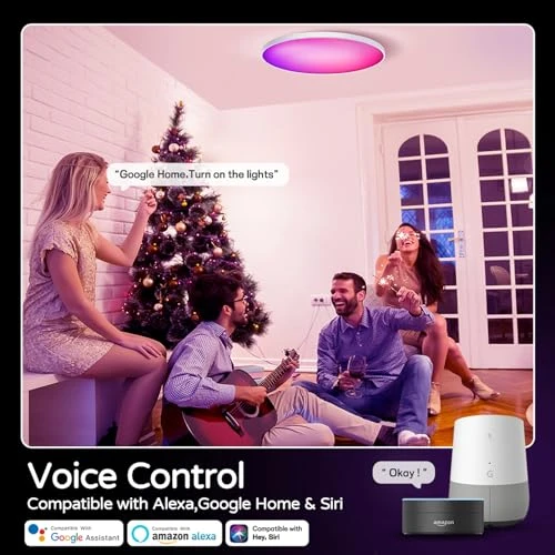 Smart RGB Ceiling Light — Smart Light Bulb, KYFGDLA