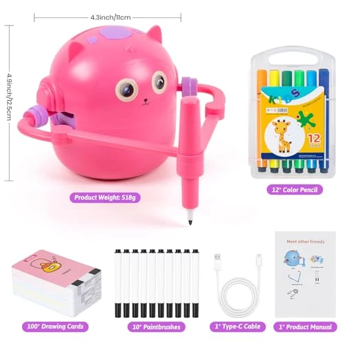 Interactive Educational Drawing Robot Toy — Coding Robot, TREEFIA