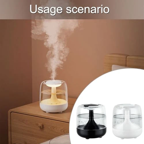 Quiet Bedroom Air Moisturizer Cool Humidifier with 7 Color Lighting — Humidifier, Lupsty