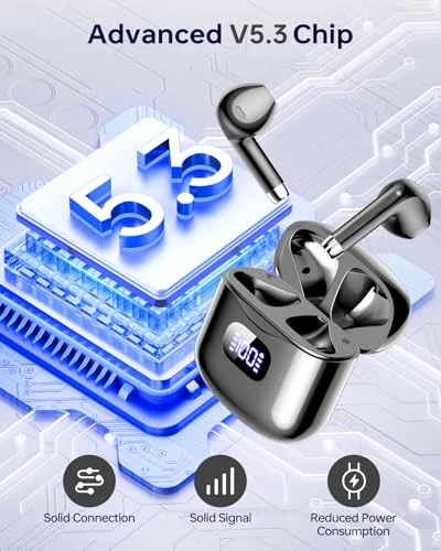 Wireless Earbuds with LED Display Charging Case — Wireless Earbuds, KTGEE