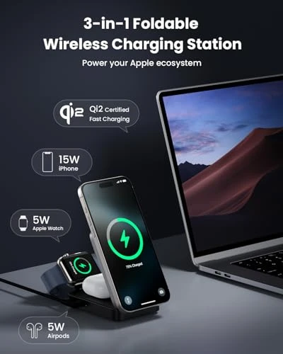 3-in-1 Wireless Charger Charging Station, Dongguan Yuanhaoxun Technology Co., Ltd.