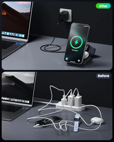 3-in-1 Wireless Charger Charging Station, Dongguan Yuanhaoxun Technology Co., Ltd.
