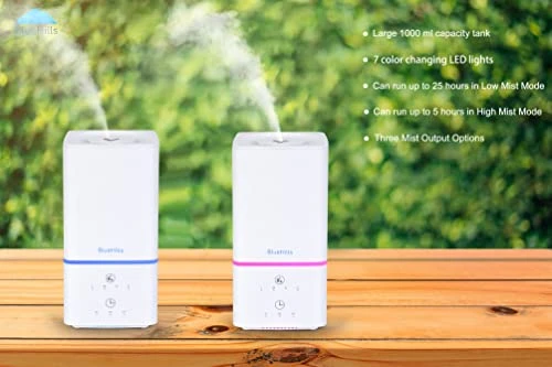 Premium Essential Oil Diffuser Humidifier Combo — Essential Oil Diffuser, BlueHills
