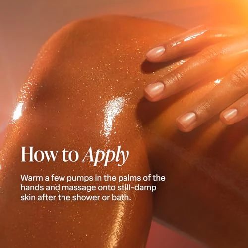 Shimmering Body Oil - Santal Bloom Scented Dry Oil Moisturizer, Saltair