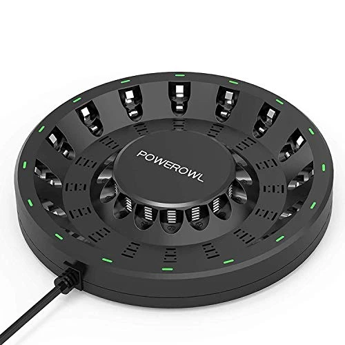 16 Bay AA AAA Battery Charger, POWEROWL