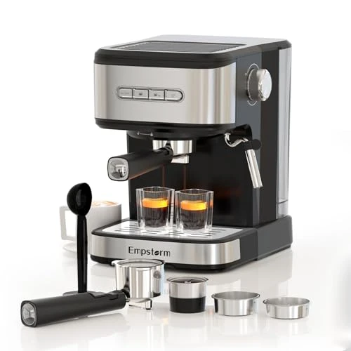 Espresso Machine with Milk Frother — Coffee Maker, Empstorm