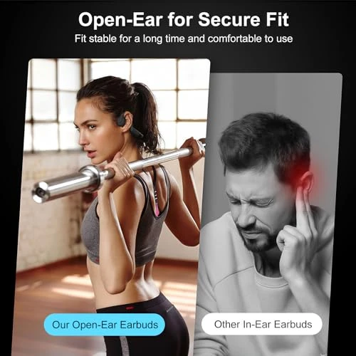 Wireless Open-Ear Sports Headphones — Wireless Earbuds, SHINYMOMO