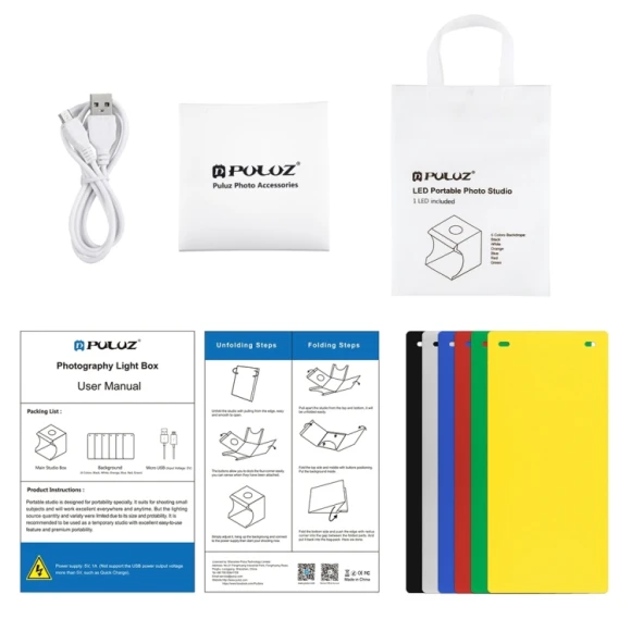 Folding Portable Light Photo Lighting Studio Shooting Tent Box Kit, PULUZ