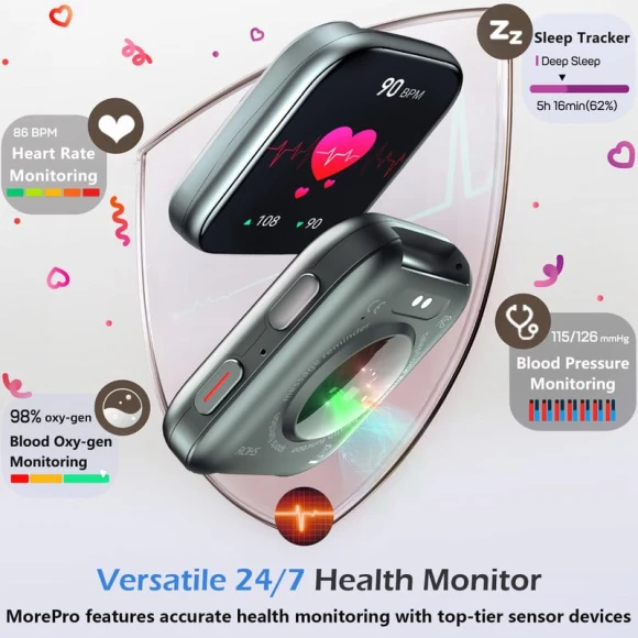 Smart Watch with Health & Fitness Tracking — Fitness Tracker, MorePro