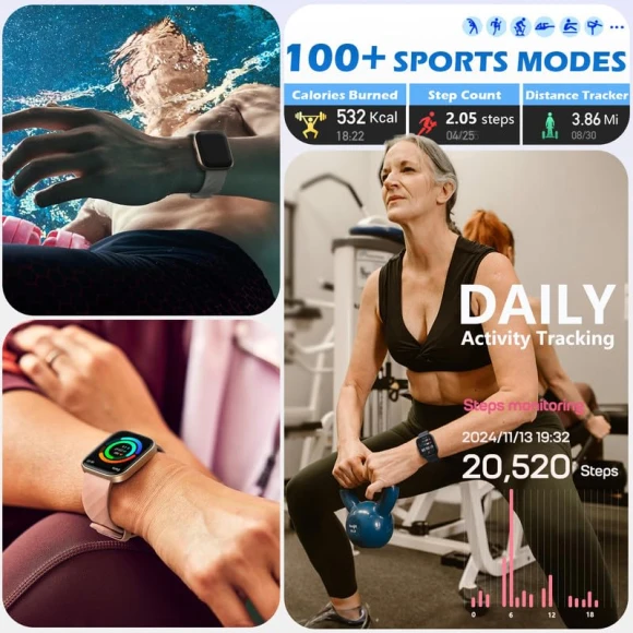 Smart Watch with Health & Fitness Tracking — Fitness Tracker, MorePro