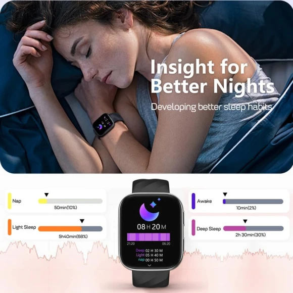 Smart Watch with Health & Fitness Tracking — Fitness Tracker, MorePro