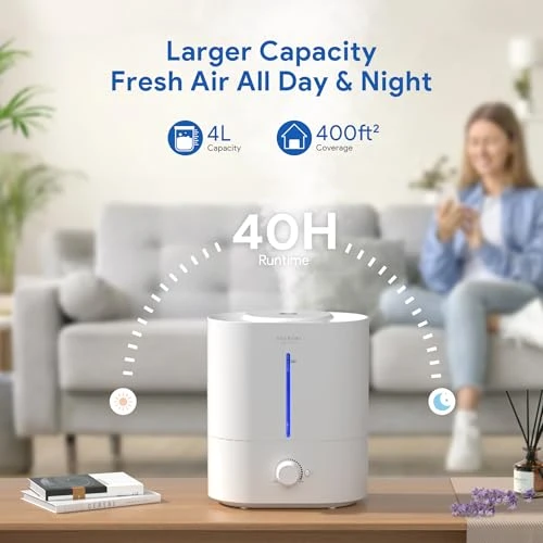 4L Cool Mist Humidifier with Diffuser — Humidifier, ASAKUKI